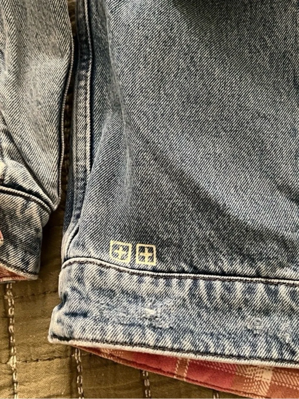 Ksubi Light Blue Denim Jacket with Black Brand Tag